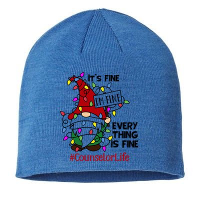 Counselorlife It S Fine I Am Fine Every Thing Is Fine Cute Gift Sustainable Beanie