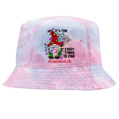 Counselorlife It S Fine I Am Fine Every Thing Is Fine Cute Gift Tie-Dyed Bucket Hat