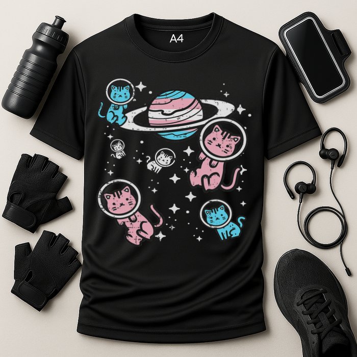 Cats In Space Transsexual Pride Month Lgbt Performance Shirt