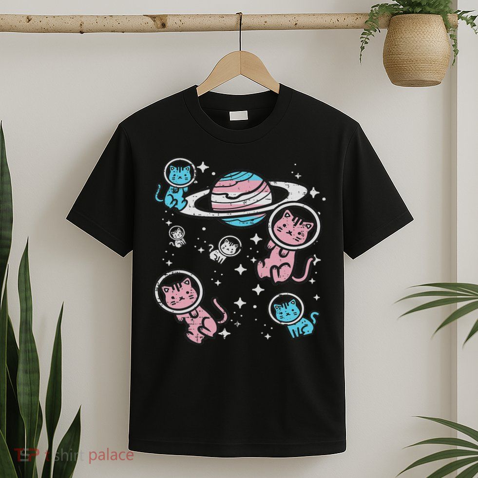 Cats In Space Transsexual Pride Month Lgbt T-Shirt