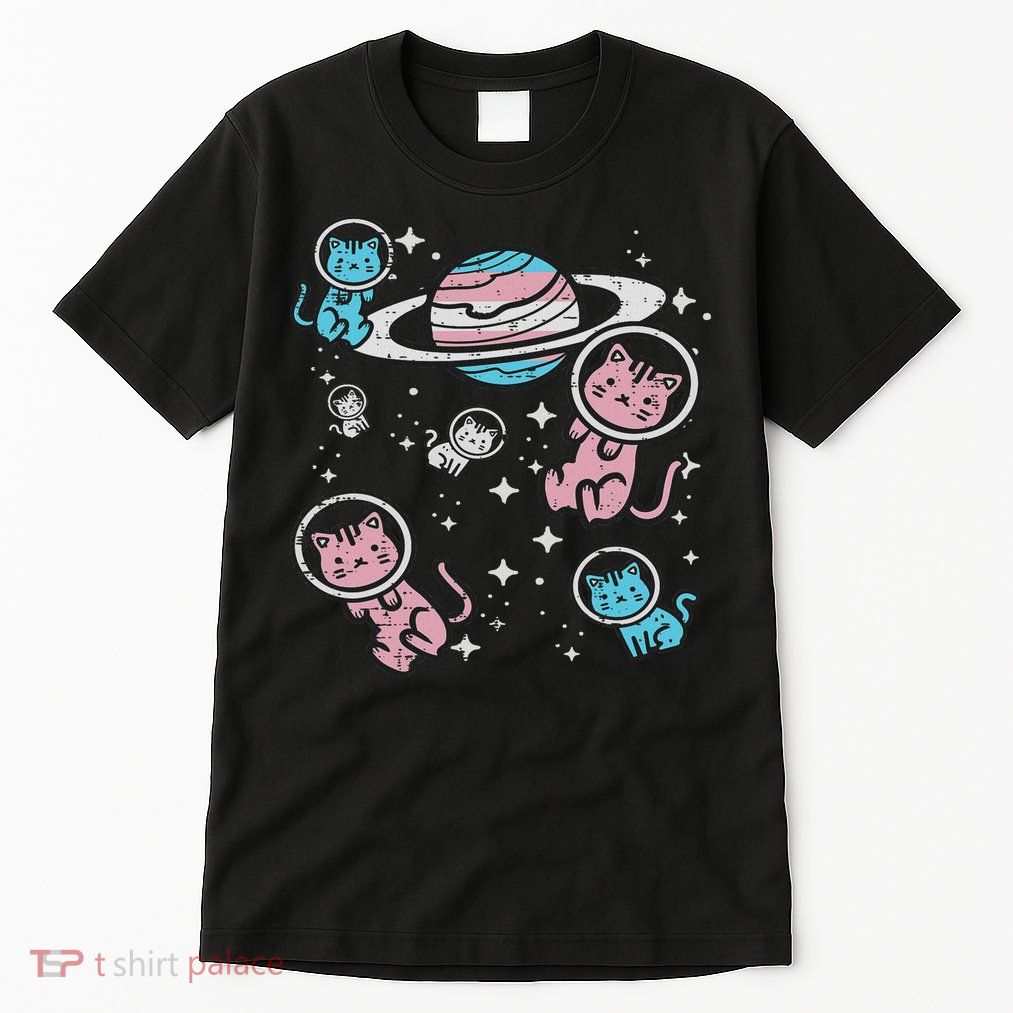 Cats In Space Transsexual Pride Month Lgbt Tall T-Shirt