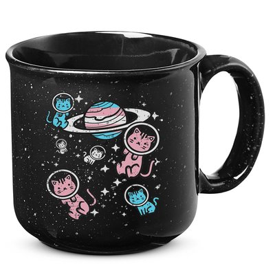 Cats In Space Transsexual Pride Month Lgbt 15oz Campfire Ceramic Mug