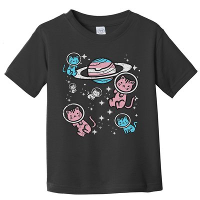Cats In Space Transsexual Pride Month Lgbt Toddler T-Shirt