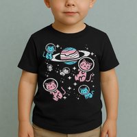 Cats In Space Transsexual Pride Month Lgbt Toddler T-Shirt