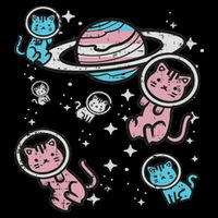 Cats In Space Transsexual Pride Month Lgbt Zip Tote Bag
