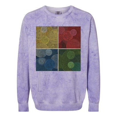 Circles In Squares Colorblast Crewneck Sweatshirt