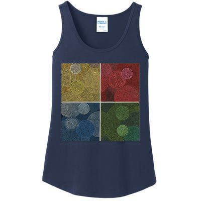 Circles In Squares Ladies Essential Tank