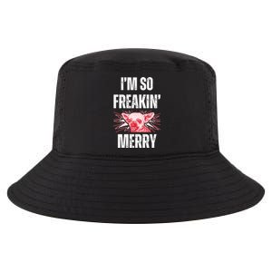 Christmas IM So Freaking Merry Scary Chihuahua Dog Gift Cool Comfort Performance Bucket Hat