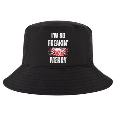 Christmas IM So Freaking Merry Scary Chihuahua Dog Gift Cool Comfort Performance Bucket Hat