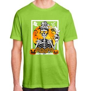 Coffee Ing Skeleton Lazy Diy Halloween Costume Meaningful Gift Adult ChromaSoft Performance T-Shirt