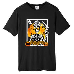 Coffee Ing Skeleton Lazy Diy Halloween Costume Meaningful Gift Tall Fusion ChromaSoft Performance T-Shirt