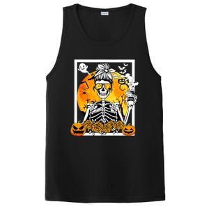 Coffee Ing Skeleton Lazy Diy Halloween Costume Meaningful Gift PosiCharge Competitor Tank