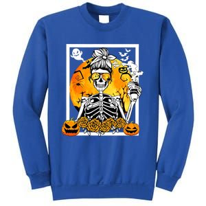 Coffee Ing Skeleton Lazy Diy Halloween Costume Meaningful Gift Sweatshirt