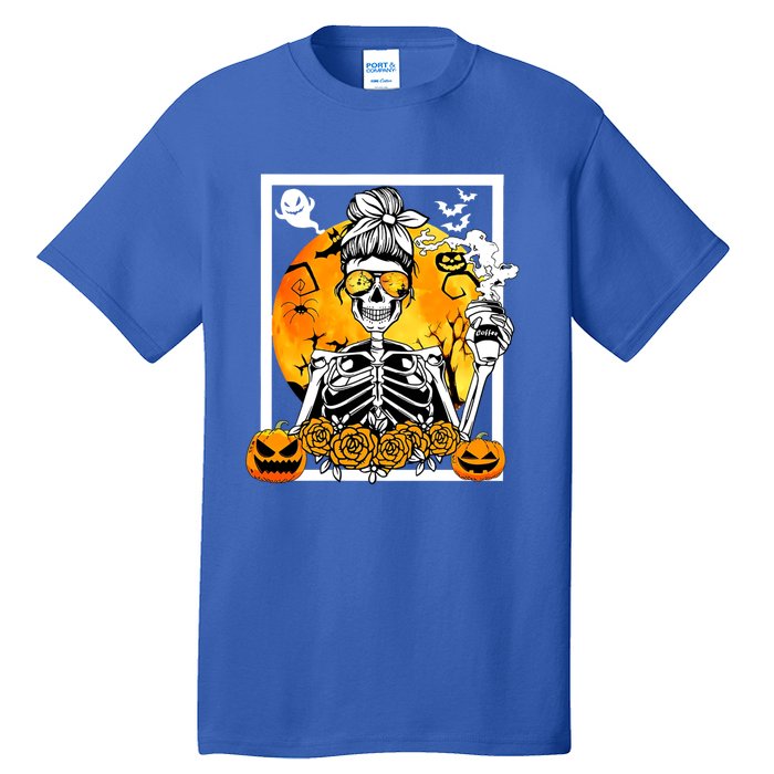 Coffee Ing Skeleton Lazy Diy Halloween Costume Meaningful Gift Tall T-Shirt