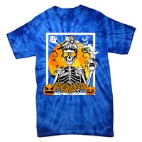 Coffee Ing Skeleton Lazy Diy Halloween Costume Meaningful Gift Tie-Dye T-Shirt