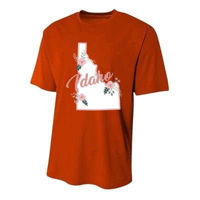 Cute Idaho State Floral Rose Gift Youth Performance Sprint T-Shirt