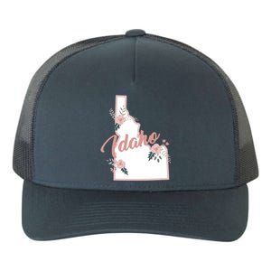 Cute Idaho State Floral Rose Gift Yupoong Adult 5-Panel Trucker Hat