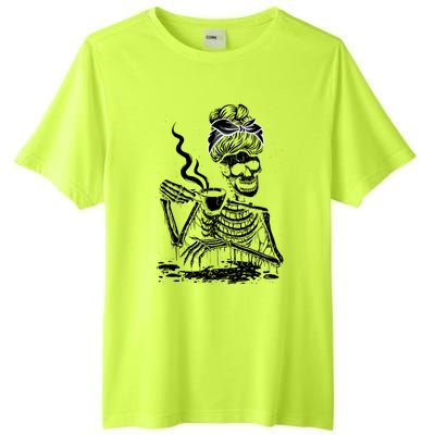 Coffee Ing Skeleton Lazy Diy Halloween Costume Gift Tall Fusion ChromaSoft Performance T-Shirt