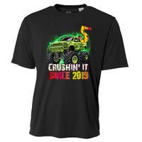 Crushin It Since 2019 5 Year Old Monster Truck Cooling Performance Crew T-Shirt