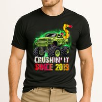 Crushin It Since 2019 5 Year Old Monster Truck Cooling Performance Crew T-Shirt