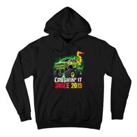 Crushin It Since 2019 5 Year Old Monster Truck Hoodie