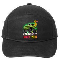 Crushin It Since 2019 5 Year Old Monster Truck 7-Panel Snapback Hat