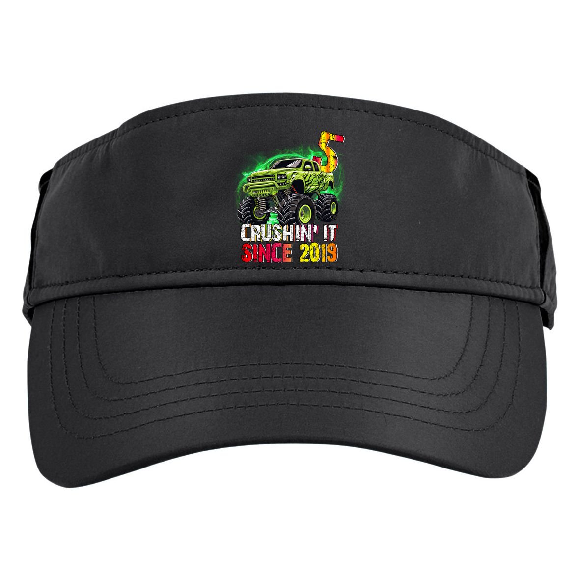 Crushin It Since 2019 5 Year Old Monster Truck Adult Drive Performance Visor