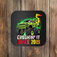 Crushin It Since 2019 5 Year Old Monster Truck Coaster