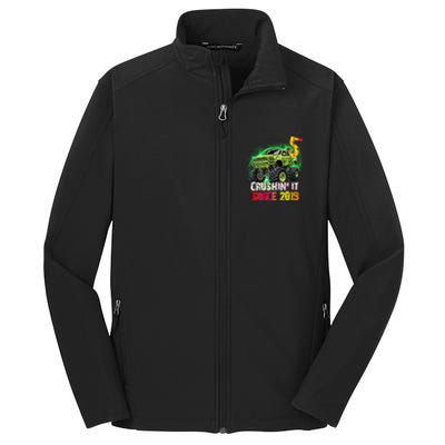 Crushin It Since 2019 5 Year Old Monster Truck Core Soft Shell Jacket