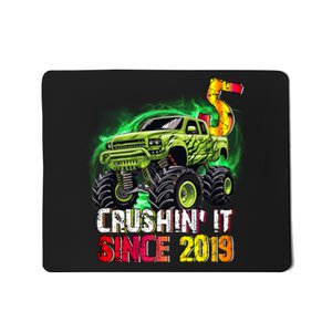 Crushin It Since 2019 5 Year Old Monster Truck Mousepad