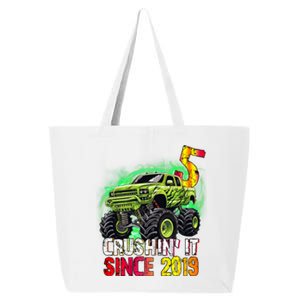 Crushin It Since 2019 5 Year Old Monster Truck 25L Jumbo Tote