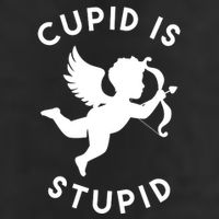Cupid Is Stupid Anti Valentine 7 Panel Mesh Trucker Snapback Hat