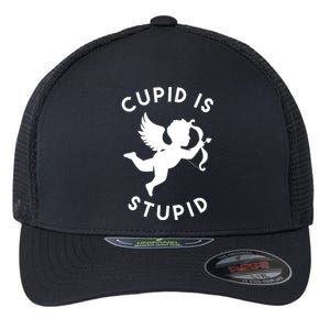 Cupid Is Stupid Anti Valentine Flexfit Unipanel Trucker Cap