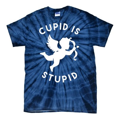 Cupid Is Stupid Anti Valentine Tie-Dye T-Shirt