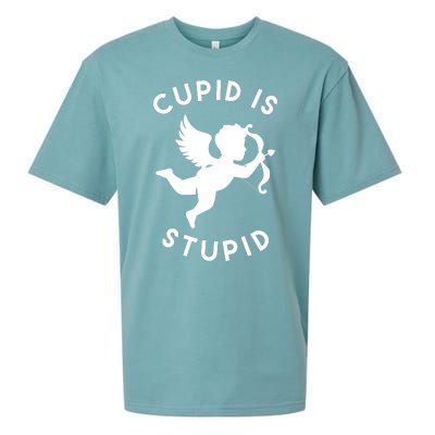 Cupid Is Stupid Anti Valentine Sueded Cloud Jersey T-Shirt