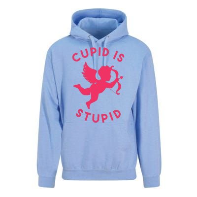 Cupid Is Stupid Anti Valentine Unisex Surf Hoodie