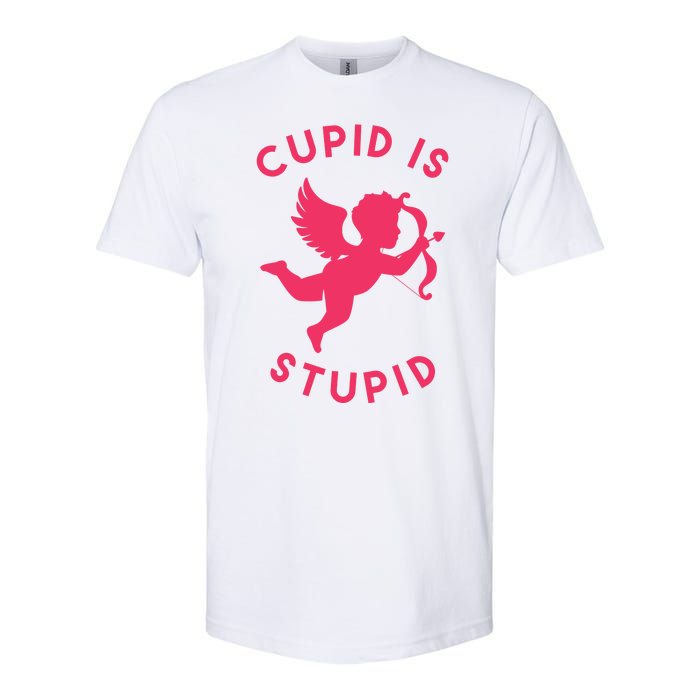 Cupid Is Stupid Anti Valentine Softstyle CVC T-Shirt