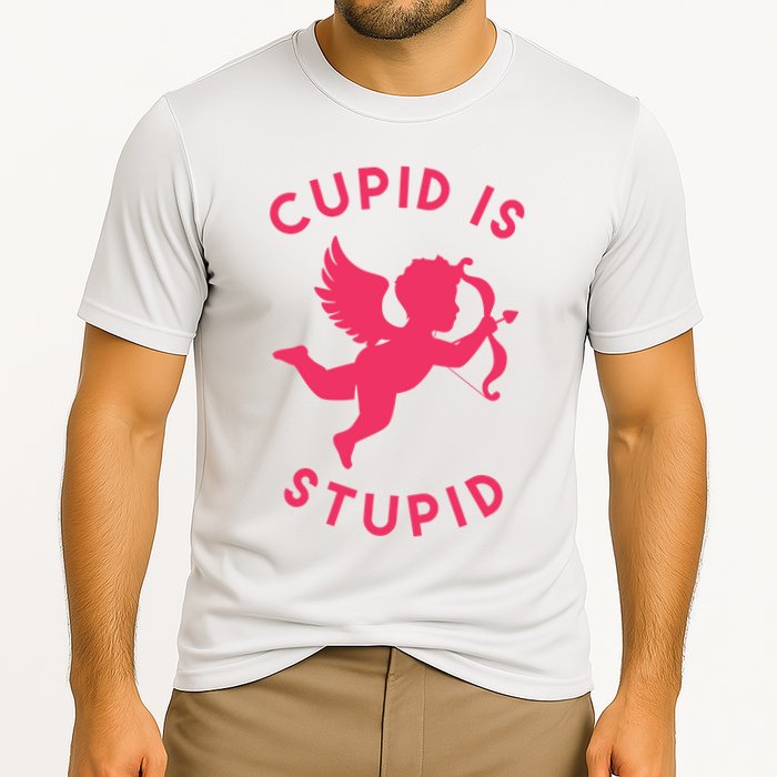 Cupid Is Stupid Anti Valentine Cooling Performance Crew T-Shirt