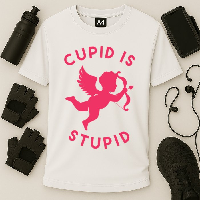 Cupid Is Stupid Anti Valentine Cooling Performance Crew T-Shirt