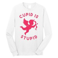 Cupid Is Stupid Anti Valentine Long Sleeve Shirt