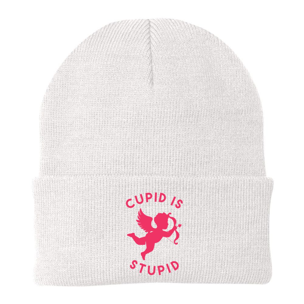 Cupid Is Stupid Anti Valentine Beanie