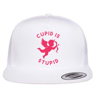 Cupid Is Stupid Anti Valentine Flatbill Hat