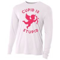 Cupid Is Stupid Anti Valentine Cooling Performance Long Sleeve Crew