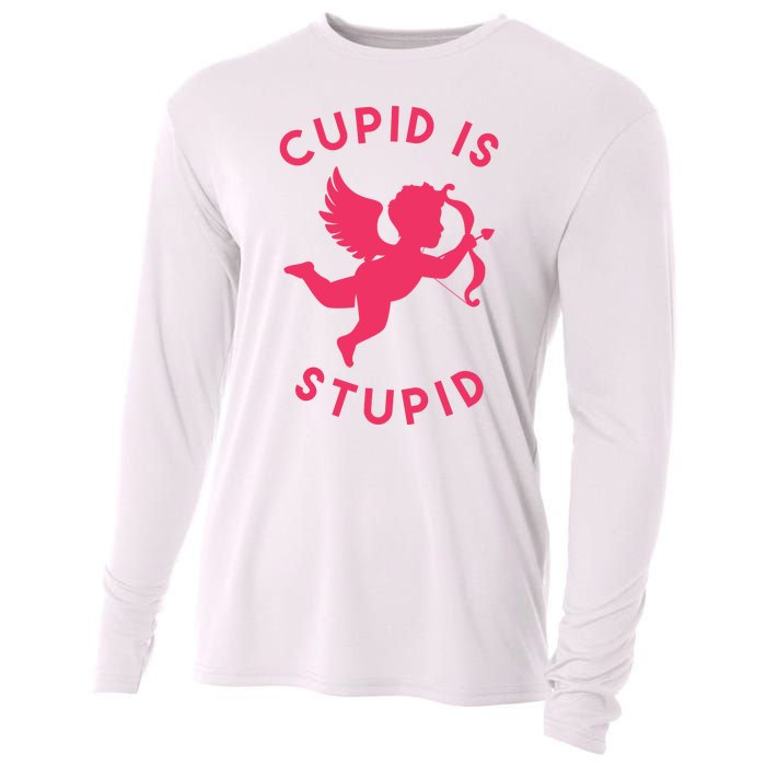 Cupid Is Stupid Anti Valentine Cooling Performance Long Sleeve Crew