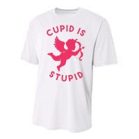 Cupid Is Stupid Anti Valentine Performance Sprint T-Shirt