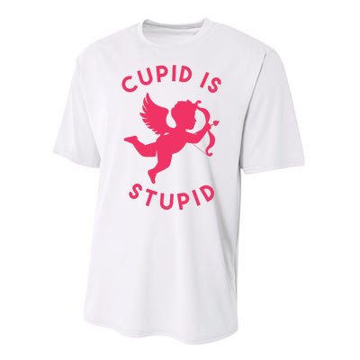 Cupid Is Stupid Anti Valentine Performance Sprint T-Shirt