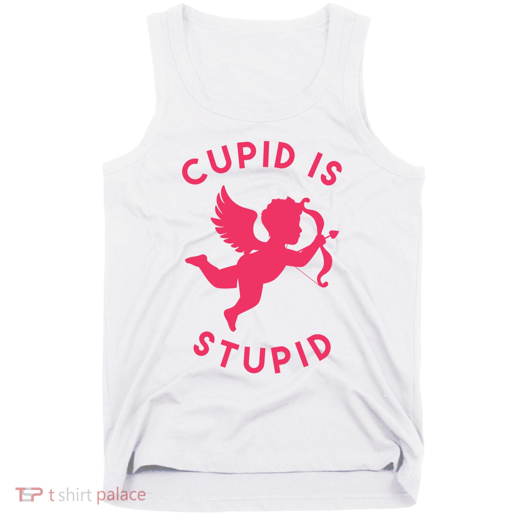 Cupid Is Stupid Anti Valentine Tank Top