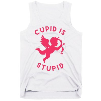 Cupid Is Stupid Anti Valentine Tank Top