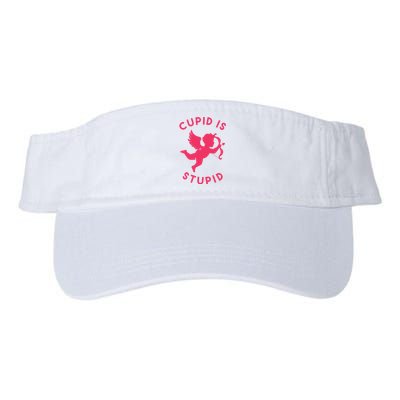 Cupid Is Stupid Anti Valentine Valucap Bio-Washed Visor