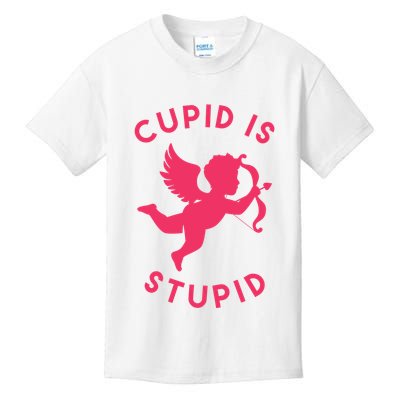 Cupid Is Stupid Anti Valentine Kids T-Shirt